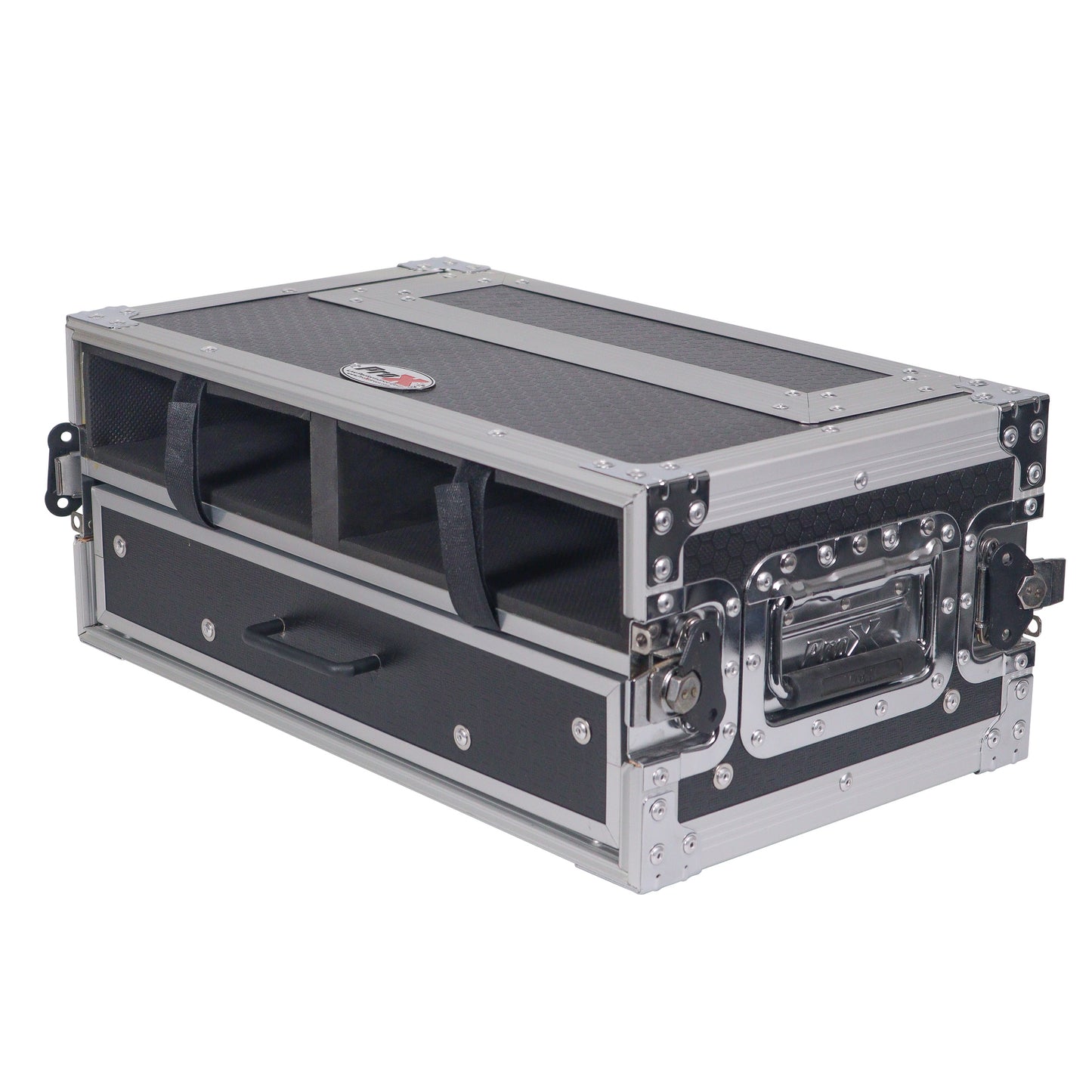 ProX XS-2WM2DR Wireless Mic ATA Flight Case With Utility Drawer
