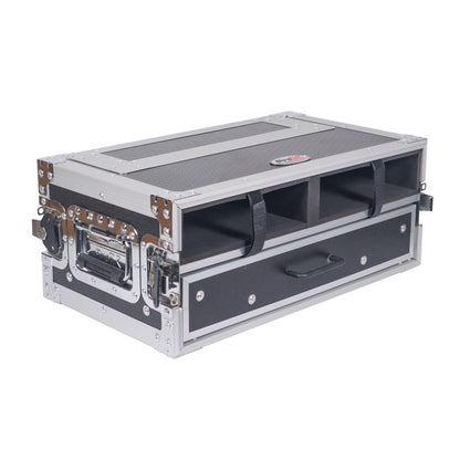 ProX XS-2WM2DR Wireless Mic ATA Flight Case With Utility Drawer
