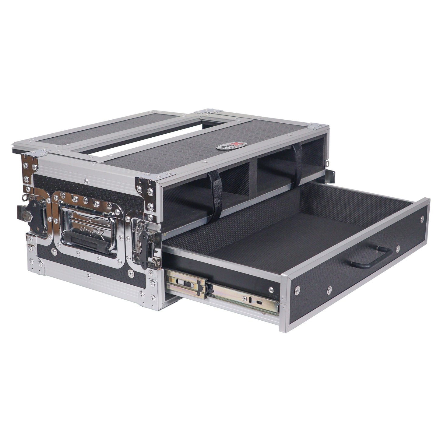 ProX XS-2WM2DR Wireless Mic ATA Flight Case With Utility Drawer