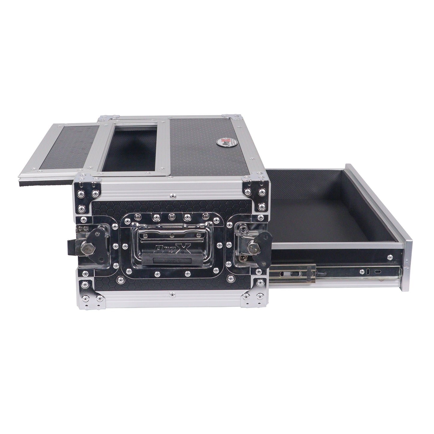 ProX XS-2WM2DR Wireless Mic ATA Flight Case With Utility Drawer