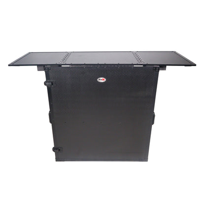 ProX XS-DJSTNBL Folding DJ Workstation Table With Rolling Wheels