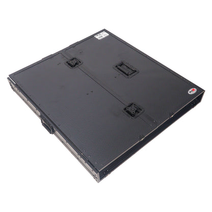ProX XS-DJSTNBL Folding DJ Workstation Table With Rolling Wheels