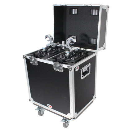 ProX XS-MH140X2W Moving Head Flight Case for 2 Units With Casters