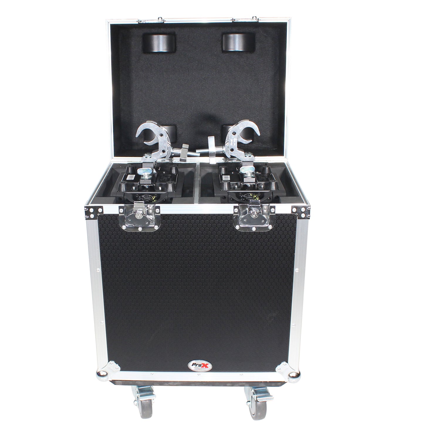 ProX XS-MH140X2W Moving Head Flight Case for 2 Units With Casters