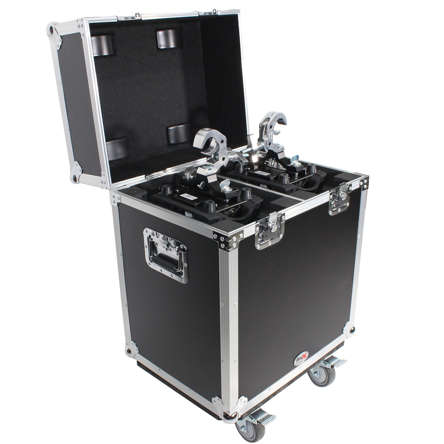 ProX XS-MH140X2W Moving Head Flight Case for 2 Units With Casters