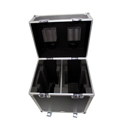 ProX XS-MH140X2W Moving Head Flight Case for 2 Units With Casters