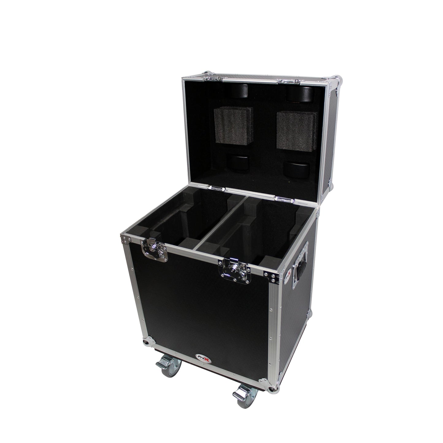 ProX XS-MH140X2W Moving Head Flight Case for 2 Units With Casters