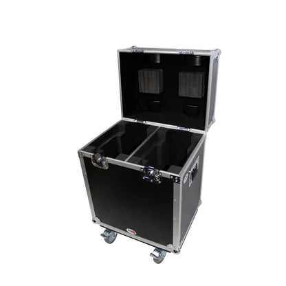 ProX XS-MH140X2W Moving Head Flight Case for 2 Units With Casters