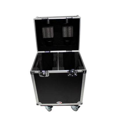 ProX XS-MH140X2W Moving Head Flight Case for 2 Units With Casters
