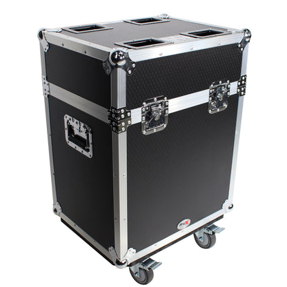 ProX XS-MH140X2W Moving Head Flight Case for 2 Units With Casters