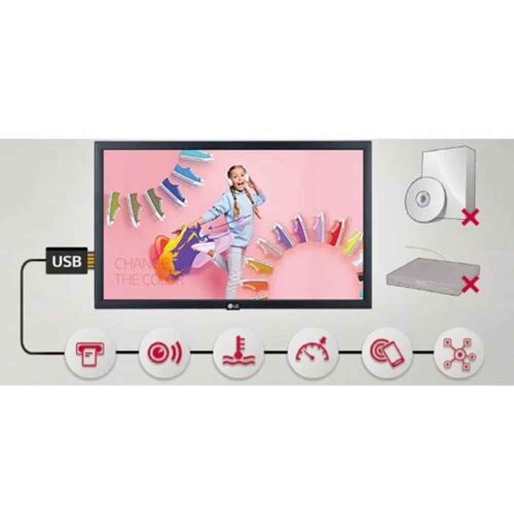LG 22SM3G-B 22" 1920 x 1080 FHD LED Backlit LCD Large Format Monitor 16/7