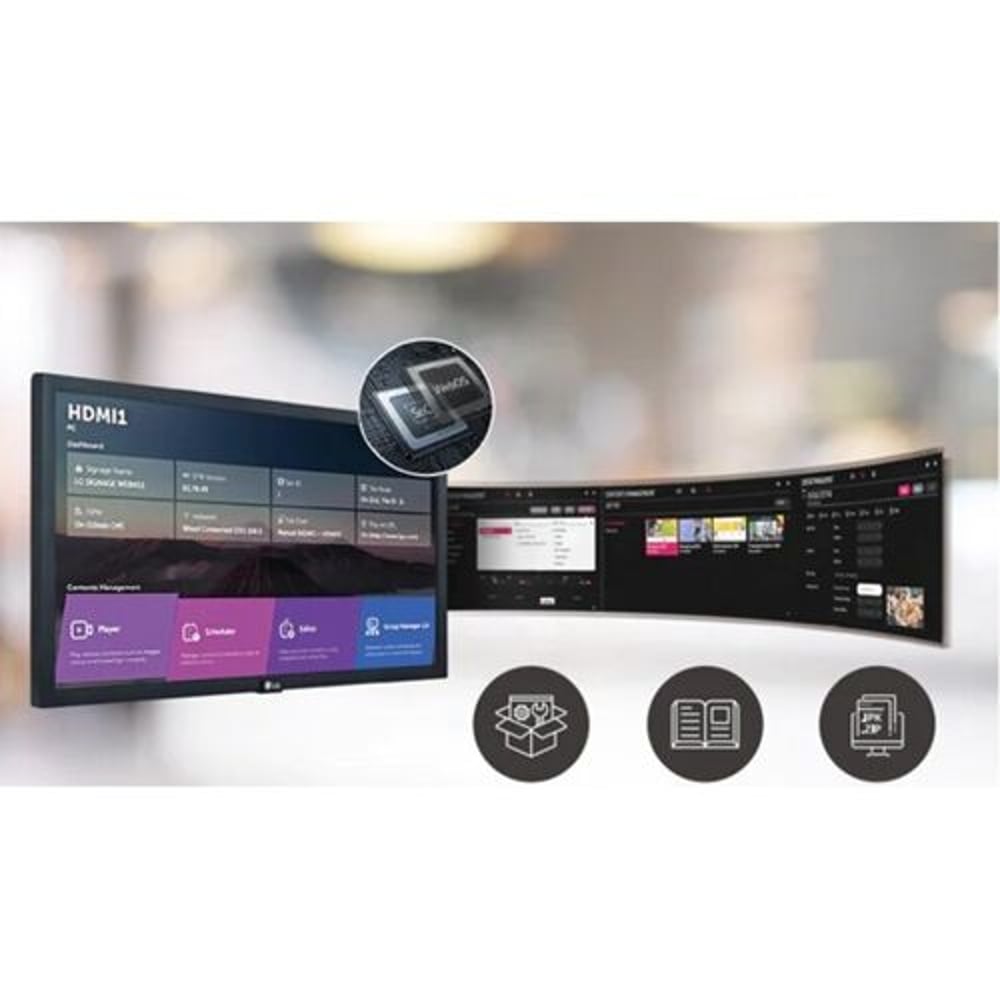 LG 22SM3G-B 22" 1920 x 1080 FHD LED Backlit LCD Large Format Monitor 16/7