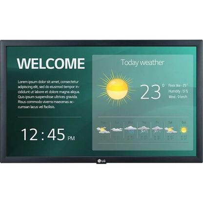 LG 22SM3G-B 22" 1920 x 1080 FHD LED Backlit LCD Large Format Monitor 16/7