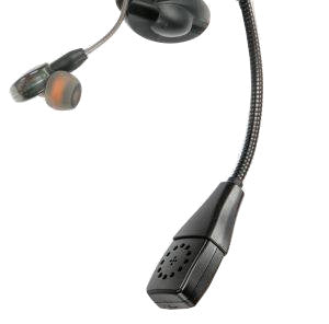 Point Source Audio CM-i3 Dual In-Ear Intercom Headset with Dynamic Mic mic closeup