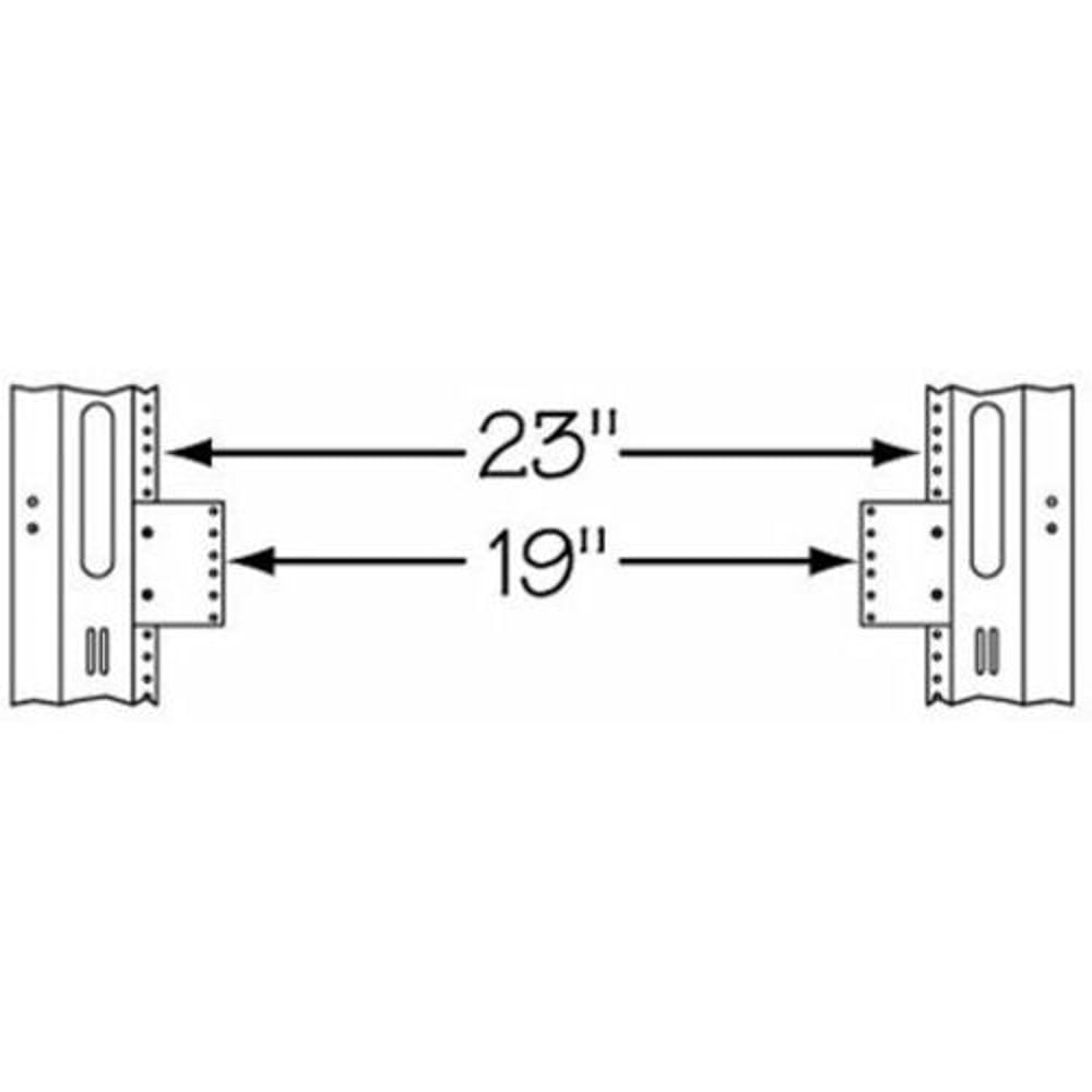 Middle Atlantic 23-19-2 2Sp Reducer, 23 To 19(Pair)