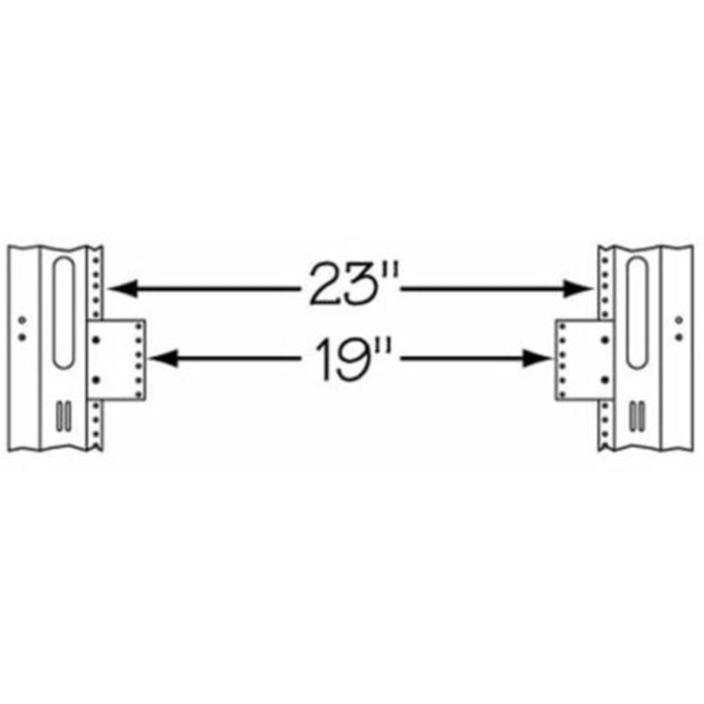 Middle Atlantic 23-19-4 4Sp Reducer, 23 To 19(Pair)