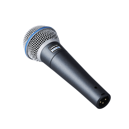 Shure Beta 58A Dynamic Vocal Microphone Angled View
