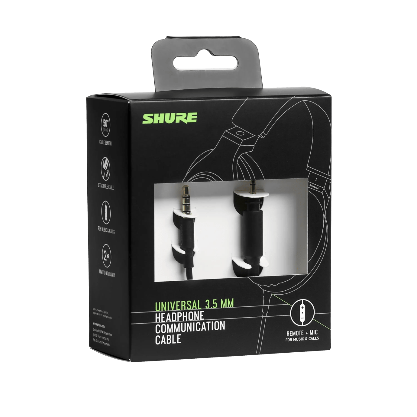 Shure RMCH1-UNI Headphone Communication Cable