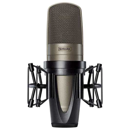 Shure KSM42 Large Dual-Diaphragm Cardioid Condenser Microphone shock mounted