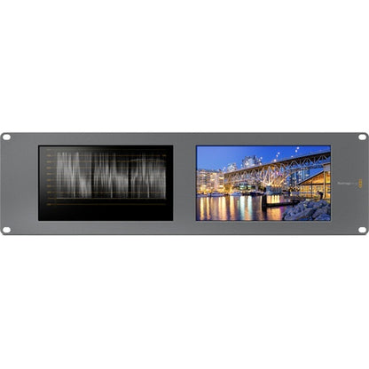 Blackmagic Design SmartScope Duo 4K RGB parade waveform view paired with a live picture monitor