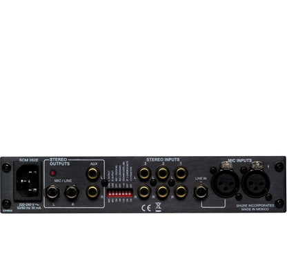 Shure SCM262 Stereo Microphone Mixer back