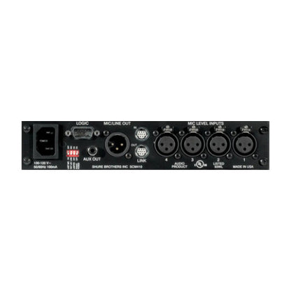 Shure SCM410 4-Channel Automatic Microphone Mixer back