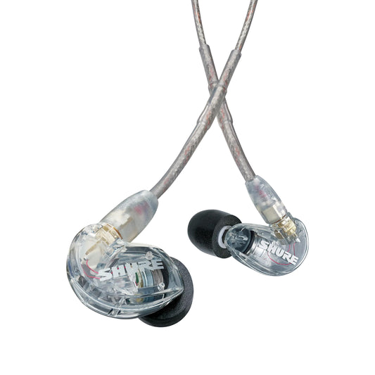 Shure SE215-CL Professional Sound Isolating Earphones, Clear