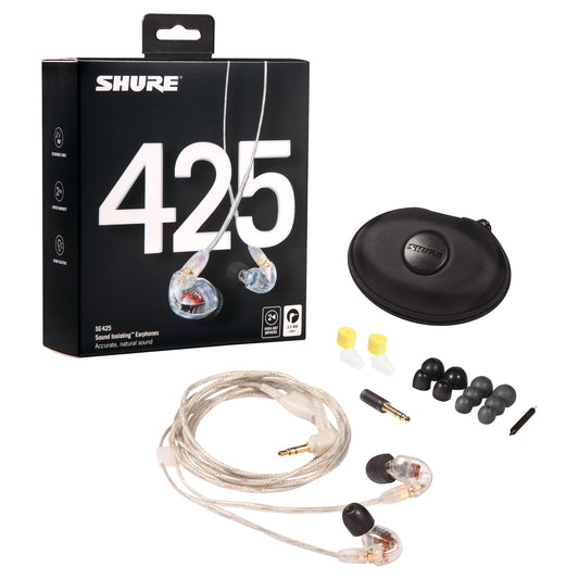 Shure SE425-CL Sound Isolating Earphones Accessories