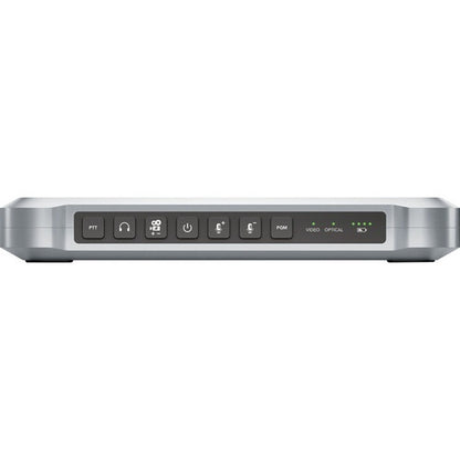Blackmagic Design ATEM Camera Converter front panel with PTT, headphone, talkback, power and PGM buttons