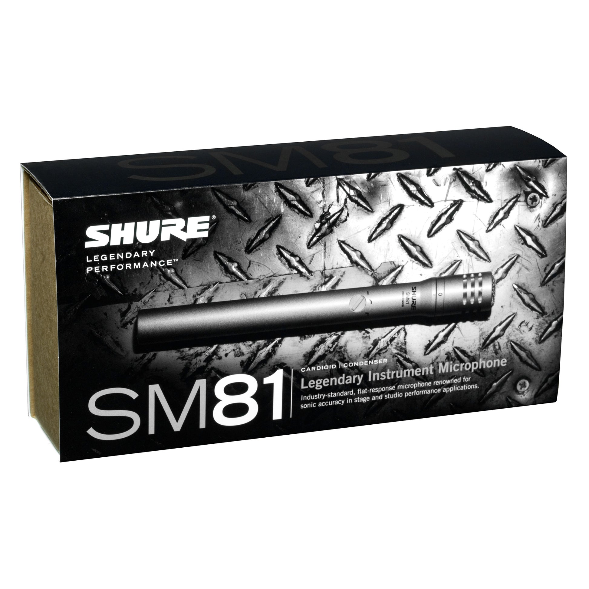 Shure SM81 Condenser Instrument Microphone box