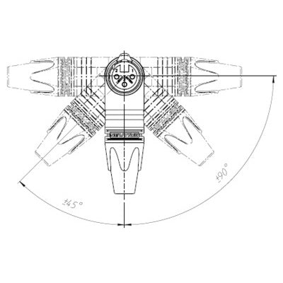 Neutrik NC3FRX 3-Pole Right-Angle Female XLR Cable Connector
