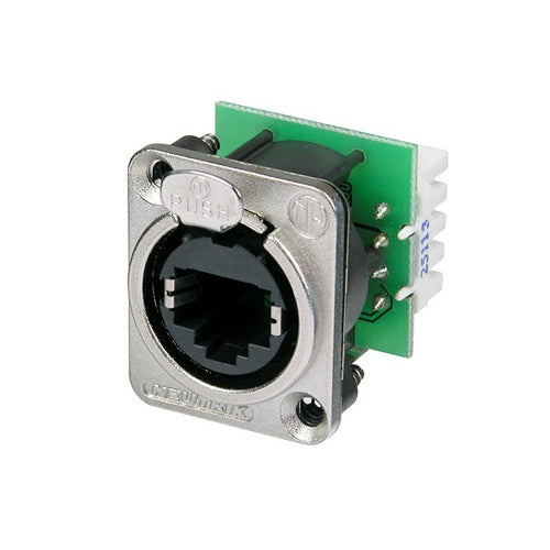 Neutrik NE8FDV-YK EtherCON CAT5 D-Series Chassis Receptacle PCB Vertical