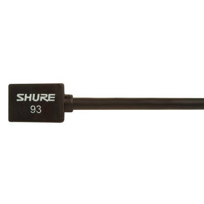 Shure WL93 Miniature Lavalier Microphone, Cable: 6 Feet | Color: Black