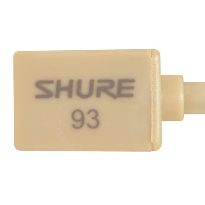 Shure WL93 Miniature Lavalier Microphone,  Cable: 6 Feet | Color: Tan