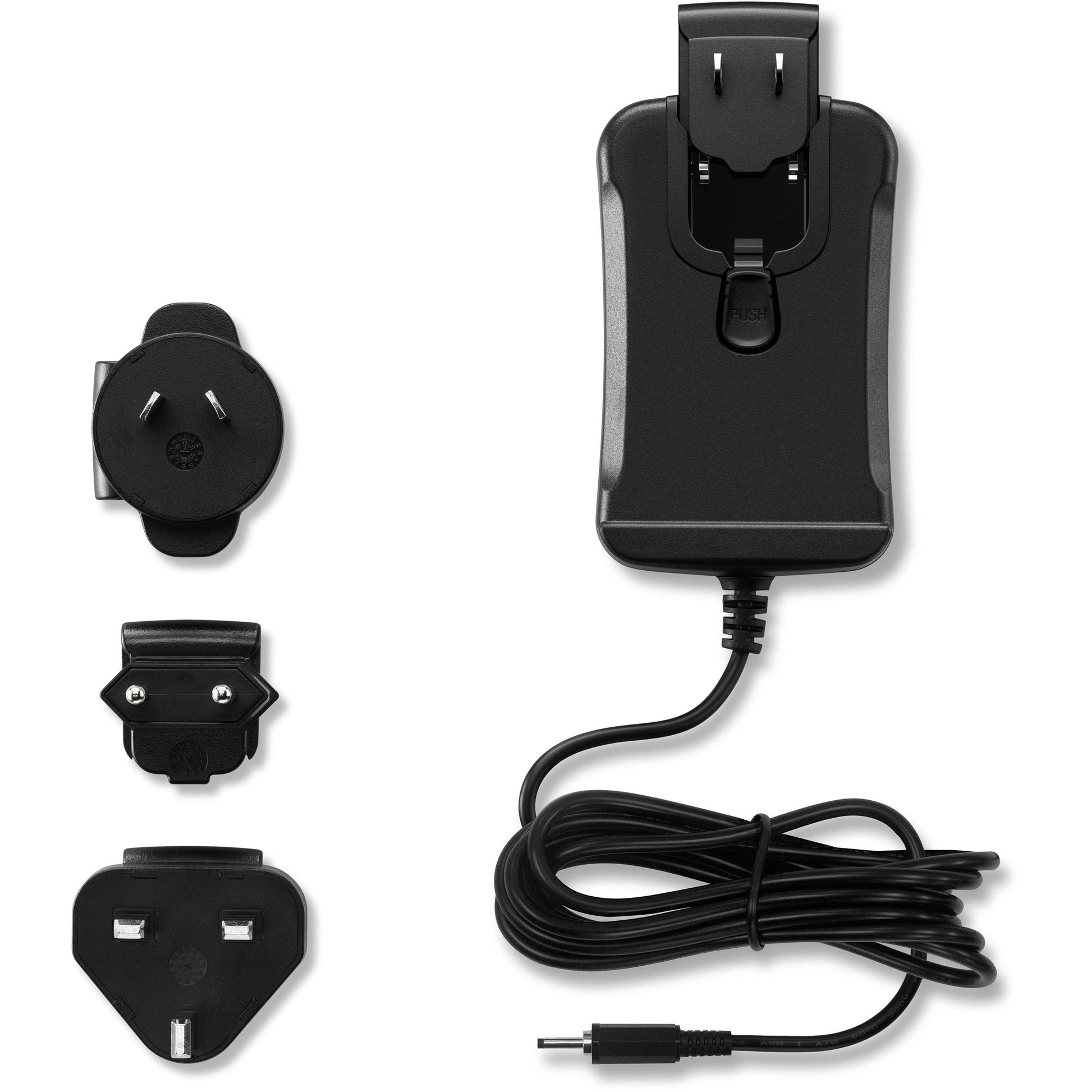 Blackmagic Design Pocket Camera 12V10W power supply with coiled cable and three interchangeable plug adapters
