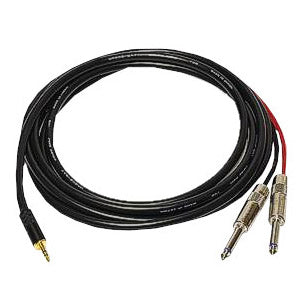 Whirlwind MST2TS10US 1/8 TRS Male to Dual 1/4 TS Male Cable