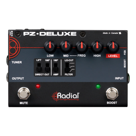 Radial PZ-Deluxe Acoustic Instrument Preamp Top