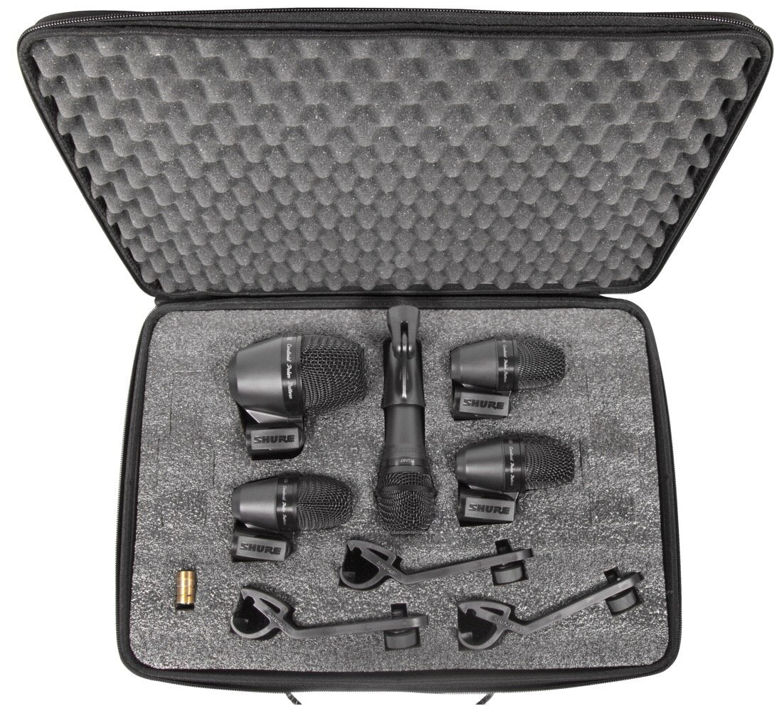 Shure PGADRUMKIT5 Drum Microphone Kit in Case