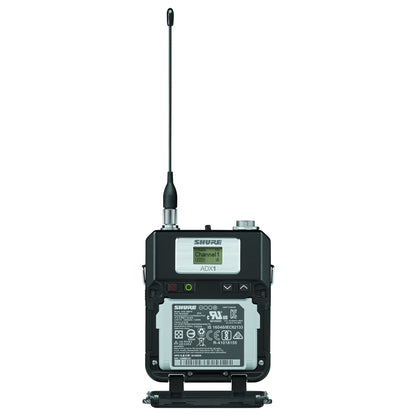 Shure ADX1 Bodypack Transmitter front interior