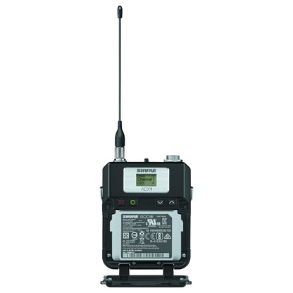 Shure ADX1 Bodypack Transmitter front interior