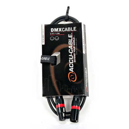 Accu-Cable AC3PDMX 3-Pin Male to Female DMX Cable