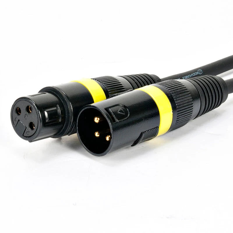 Accu-Cable AC3PDMX 3-Pin Male to Female DMX Cable | Length: 10 feet
