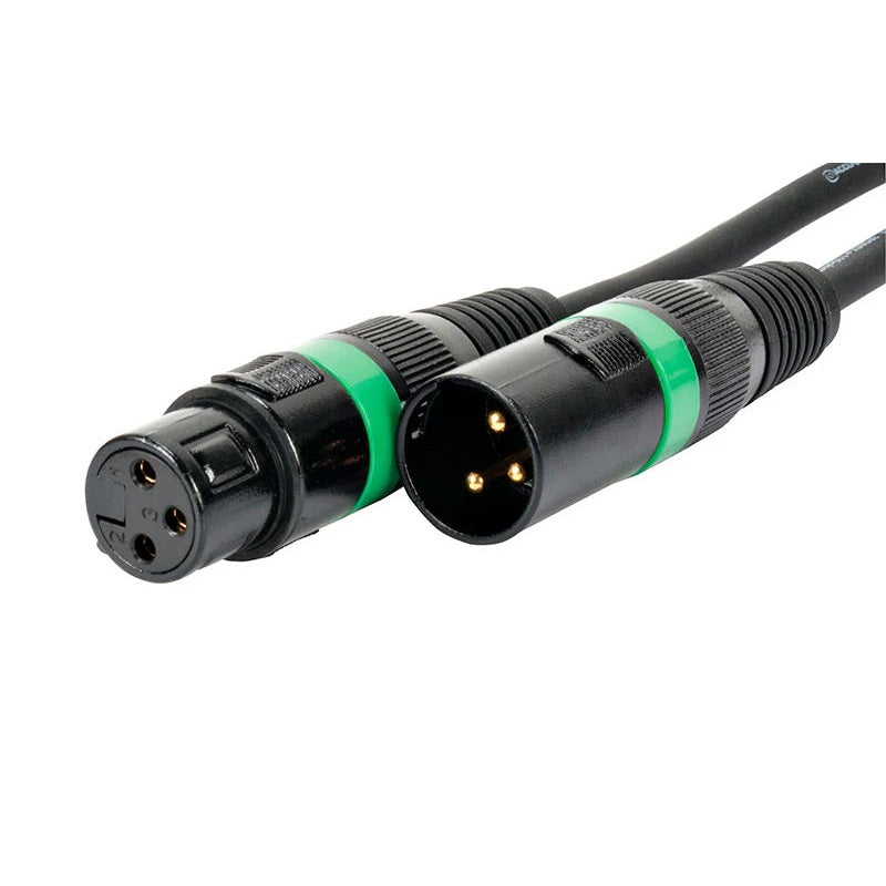 Accu-Cable AC3PDMX 3-Pin Male to Female DMX Cable | Length: 15 feet