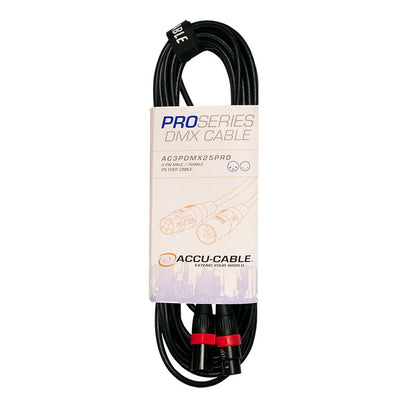 Accu-Cable AC3PDMX PRO Series 3-Pin Male to Female DMX Cable