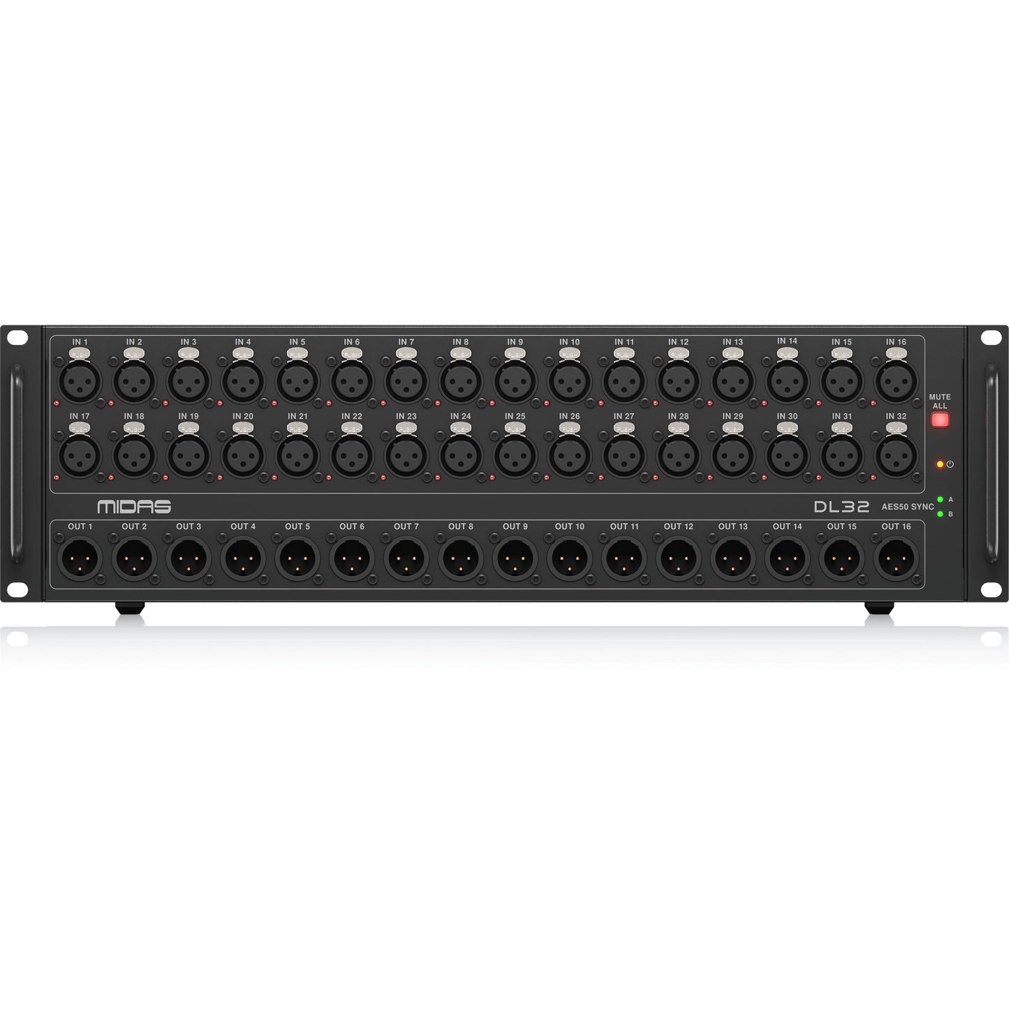 Midas DL32 32 Input, 16 Output Stage Box with 32 Midas Microphone Preamplifiers