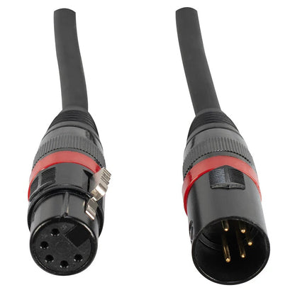 Accu-Cable AC5PDMX 5-Pin Male to 5-Pin Female DMX Cable