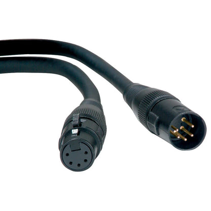 Accu-Cable AC5PDMX 5-Pin Male to 5-Pin Female DMX Cable | 10 feet
