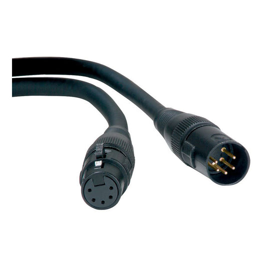 Accu-Cable AC5PDMX PRO 5-Pin Male to Female DMX Cable coil