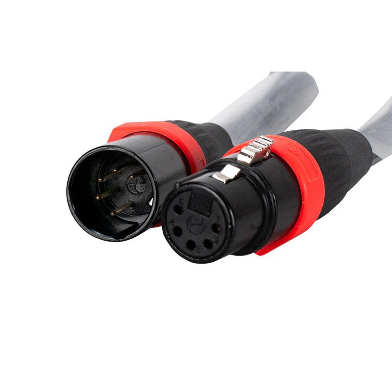 Accu-Cable AC5PDMX Pro 5-Pin Male to 5-Pin Female DMX Cable | 25 feet