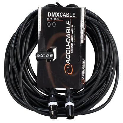Accu-Cable AC5PDMX 5-Pin Male to 5-Pin Female DMX Cable